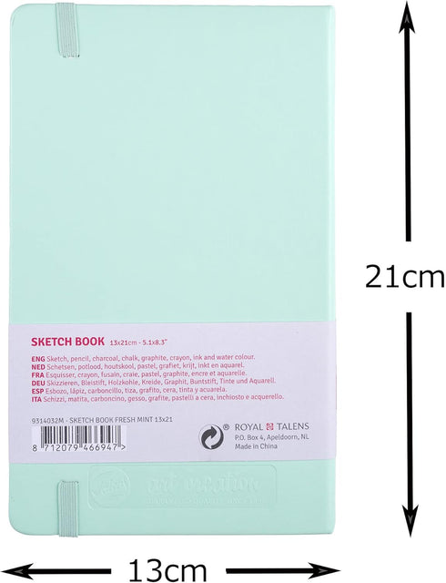 Talens Art Creation T9314-032M 452167 Talens Art Creation Sketchbook, Drawing Notebook, 5.1 x 8.3 inches (13 x 21 cm), Fresh Mint...