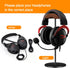 Headphone Stand Holder Headset Holder with Wood and Aluminum Desktop Headphone Stand Headset Stand for Desk with Solid Heavy Base Wood Headphones ...