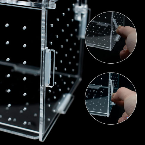 Fish Breeding Box for Aquarium Acrylic Fish Tank Breeder Divider Box with Suction Cups Transparent Hatchery Hanging Incubator for Fishes Shrimp Cl...