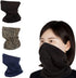Be Wise Multipack Neck Gaiter-Outdoor Wind Protection Scarf Face Covering, Leopard/Black/Navy, One Size...