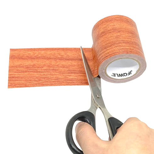 2.2" x 15' Repair Tape Patch Wood Textured Adhesive, Realistic Wood Grain Waterproof Patch for Floor Desk Chair Sofa Furniture Renovation Decorati...