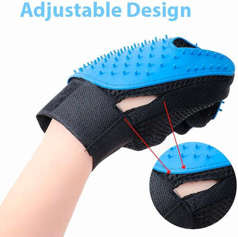 Luxury Pet Grooming Gloves - Perfect Brushes for Cats, Dogs Hair Remover - Enhanced 259-Silicone Tip Design for Superior Shedding and Massage, Ski...