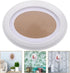 Garneck Oval Wood Picture Frame Wall Hanging Decoration 7 Inch - Send Seamless Nail and S Nail (White)...