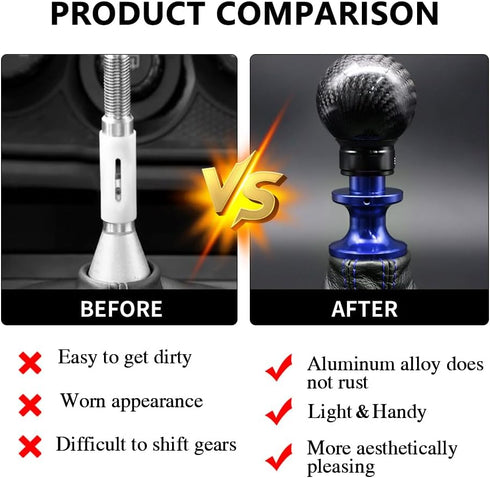 Billet Aluminum Reverse Lockout Shift Knob Lever Gear knob Aluminum Alloy Gear Shift Knob Reverse Lockout Lever Lifter Up for Subaru BRZ Toyota FT...