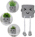 1pcs Indoor Hanging Planter with Feet,Cute Face Planter pots Succulent Planter,Flower Pot,Plant Planter,Office Decor,Gift Idea (Squinty)...