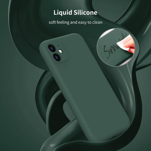 Designed for iPhone 11 Case with Screen Protector - Upgraded Camera Lens Protector - Soft Full Coverage Liquid Silicone Cover - Scratch-Proof Prot...