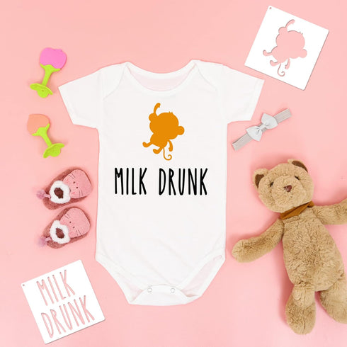 22 Pack Cute Baby Shower Stencils for Onesie Decorating Kit, Boy Girl Shirt Fabric Stencils for Clothes Phrases Mixed Animals Pattern Templates fo...