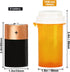 Prescription Reversible Thumb Tab Vials, Medicine Container, Pill Bottle, Prescription Pharmacy Vials Reversible Cap with Animal Pet Resistant (no...