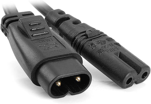 cablecc IEC 60320 C8 Plug to C7 Receptacle Male to Female Extension Power Supply Main Adapter Cable 30cm...