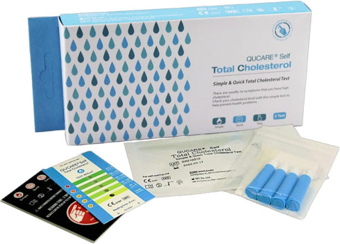 Complete Total Only Cholesterol Test, 2 Tests, Quick, Simple & Easy-to-Use, Clear Easy to Read Results, Detects Cholesterol Levels in Your Blood...