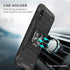 Samsung Galaxy A10e Case, Samsung a10e Case, with Tempered Glass Screen Protector, Hard Rubber Bumper with 360° Rotation Ring Kickstand Cases for ...