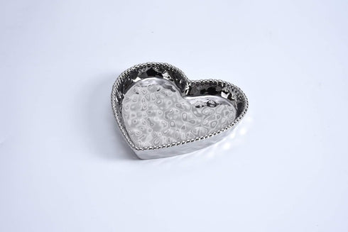 Pampa Bay Love is in the Air Medium Heart Dish (1, Silver)...