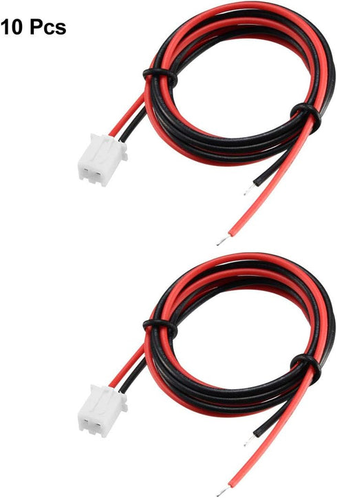 uxcell 10 Pcs Female 2P 2.54mm Pitch Jumper Wires Ribbon Cables Pic Breadboard DIY 50cm...