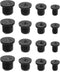 Solid Dowel and Tenon Center Transfer Plugs,32PCS Dowel Pin Centers Drilling Hole Tool Set with Sharp Point for Woodworking Tools(4 Sizes of 1/4" ...