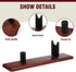 Yookeer 2 Pcs Wood Knife Display Stand Blade Knife Collection Display Stand Holder Wood Fixed Knife Stand for Home Kitchen Rustic Decor Collection...