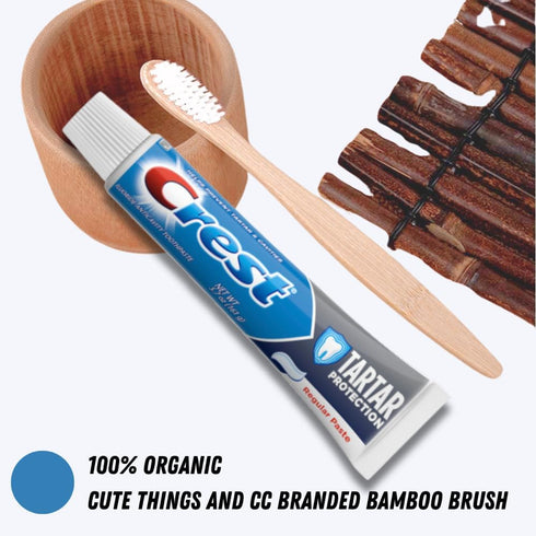 Cute things and CC Mouth care bundle: includes Crest Tartar Protection & Anticavity Toothpaste with Fluoride, Regular Paste, 2.4oz (2-Pack) with 2...