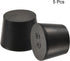 MECCANIXITY Rubber Tapered Plug 27mm to 34mm Solid Test Tubes Bungs Stopper Black for Lab Home 5 Pieces...
