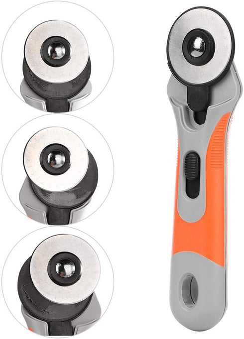 45mm Patchwork Roller Wheel Round Knife Tailor Cutter Cutter Sewing Quilting Cloth Fabric Leather Craft Cutter Tool...