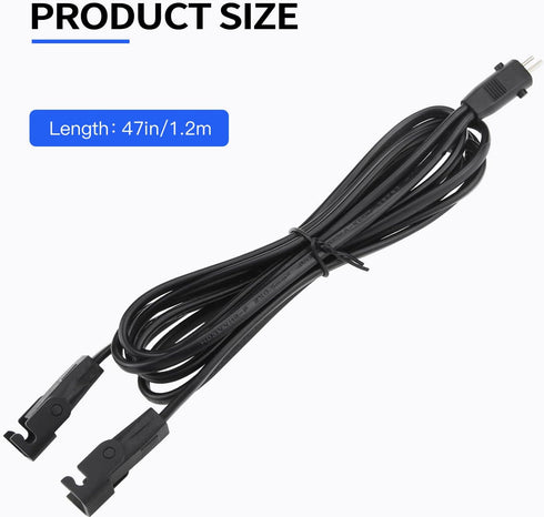 Recliner Power Splitter Cord 47 Inch 2 Pin Splitter Y Cable Replacement Power Supply for Okin Limoss Lazy boy Pride Catnapper Lift Chair Power Rec...