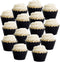 Dress My Cupcake Standard Reusable Glitter Black Cupcake Wrappers, Set of 50 Black Cupcake Liners...