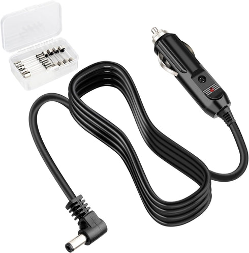 Replace The 12V car Charger Power Cord of The Lnogen One G1 G2 G3 G4 G5 Portable Oxygen Concentrator Series. Equipped with Replaceable Fuses, with...