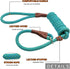 BTINESFUL 7FT Slip Lead Dog Leash, Strong Nylon Rope Leash, 1/4 & 1/2 inch Diam Dog Training Lead for Small Medium Large Dogs (1/2" * 7 FT, Green ...