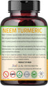 Neem Turmeric Capsules | 90 Capsules 1000mg | Neem Capsules made Black Pepper Neem, Turmeric, & Black Pepper | (90 Capsules)...
