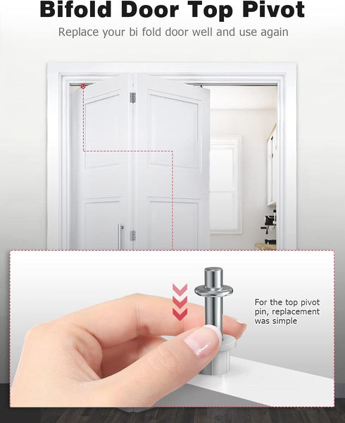 Bifold Door Hardware, 16PCS Mellbree Bi-fold Closet Door Hardware Repair Tool Kit...