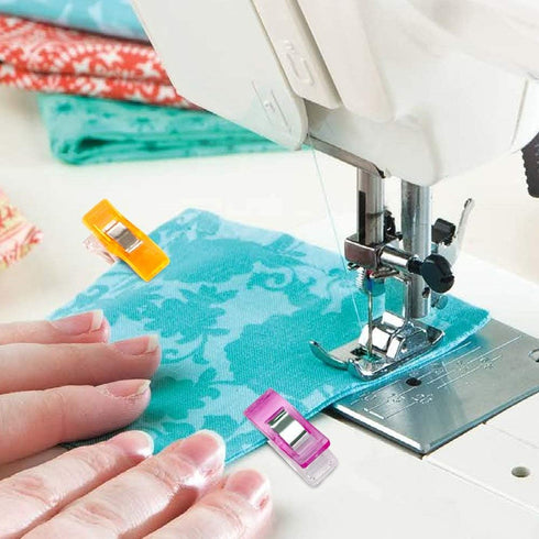 Hamosky Multipurpose Sewing Clips,3 Sizes, 1.06'', 1.38'', 2.2'' Plastic Clips for Sew Binding,Crafts,Paper Work and Hanging Little Things (120PCS...