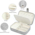 Travel Jewelry Box,Small Jewelry Organizer Boxes for Women Girls, 2 Layer Travel Jewlery Case, PU Leather Mini Portable Jewerly Storage Display Ho...