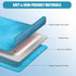 USB Heating pad for Back, Neck, and Shoulder Pain Relief with Two Straps - Dry & Moist Heat Therapy Option (Blue)...