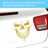 Skull Stickers and Decals for Car Windows Doors, 3D Reflective Waterproof Skull Decals for Cars Trucks (Golden)...