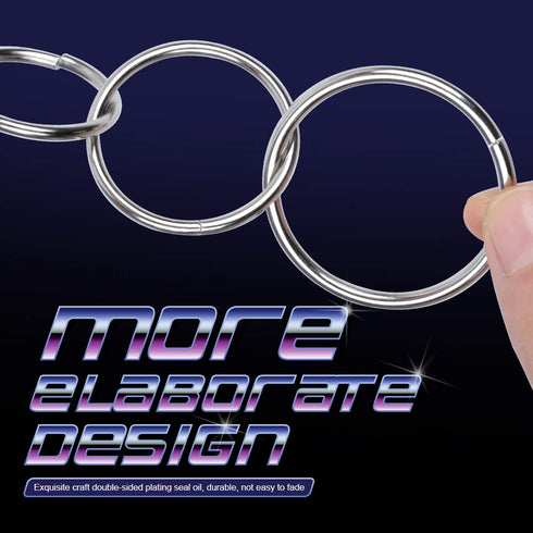 FANDAMEI Metal O Ring?50 Pcs Silver Multi Purpose Metal O Ring for Macrame, Camping, Dog Leashes, Hardware, Bags and More Craft Project - 16mm, 21...