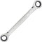 Double Box End Ratcheting Wrench 14mm x 17mm Metric 72 Teeth 12 Point Ratchet Gear Spanner Tools, Heat-Treated CR-V...