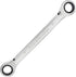 Double Box End Ratcheting Wrench 14mm x 17mm Metric 72 Teeth 12 Point Ratchet Gear Spanner Tools, Heat-Treated CR-V...