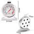 Anvin Oven Thermometers Large Dial Oven Grill Monitoring Cooking Thermometer with Dual-Scale 50-300°C/100-600°F for BBQ Baking, Hooks or Stands Al...