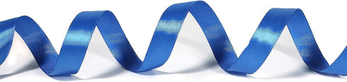 Blue Polyester Ribbon 5/8 Inch, 50 Yards, Single-Sided Shiny, Perfect for DIY Crafts, Wedding Decoration, Gift Wrapping and Flower Art...