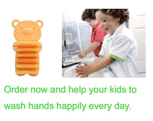 Nail Scrubber Brush Kids, Finger Nails Scrub Scrubbing Cleaning Washing Brushes with Soft Bristle for Baby and Children, Animal Style and 2 Colors...