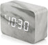 OCT17 Marble Pattern Alarm Clock, Fashion Multi-Function LED Digital Alarm Clocks Stone Cube with USB Power Supply, Voice Control, Timer, Thermome...