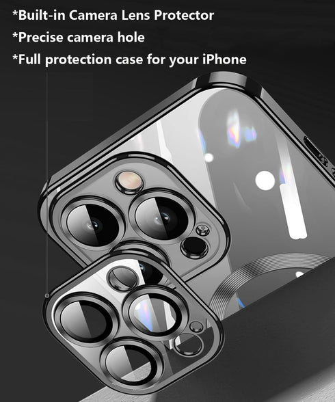 Clear Case for iPhone 11 Pro Max Case Compatible with MagSafe Built-in Camera Lens Protector Soft Shockproof Slim Magnetic Case for iPhone 11 Pro ...