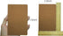 Yansanido 12 Pcs 5.5 Inch x 3.5 Inch Brown Cover Pocket Notebook 32 Sheets (64 Pages) Blank Pages 70 Gsm Paper (Brown, Blank)...