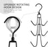 Rotatable Metal Purse Hanger, 6 Storage Capacity, Black...