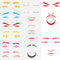 FINGERINSPIRE Facial Features Stencils 11.7x8.3 inch Emotions Sorrows and Joys Stencil Plastic Eyes Eyebrows Mouth Nose Patterns Template Reusable...