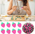 3 Pack Polymer Clay Beads 150 PCS Strawberry Slice Shaped Fruit Bead Small Hole DIY Craft Decoration Connecting with Jewelry Making Accessories fo...