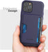 ENCASED Phantom Wallet Case Compatible with iPhone 12 Pro Max Protective Cover with Card Holder Slot (3 Credit Cards Capacity) Purple...