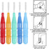ewinever 50 Count Interdental Brush,Toothpicks Tooth Flossing Head Oral Dental Hygiene Brush,Teeth Cleaner Dental Floss Stick Tooth Cleaning Tool ...