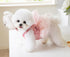 Dog Dresses for Small Dogs Girl Rose Flower Dog Tutu Pink Fairy Pleated Tulle Skirt for Puppy Birthday Party Dress Pet Fashion Outfits (M(Back 9.0...