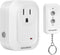 SURAIELEC Remote Control Outlet, 100FT Long Range Wireless Light Switch, No Interference, Indoor Plug for Lamps, Fans, Christmas Trees, Small Appl...