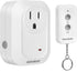 SURAIELEC Remote Control Outlet, 100FT Long Range Wireless Light Switch, No Interference, Indoor Plug for Lamps, Fans, Christmas Trees, Small Appl...