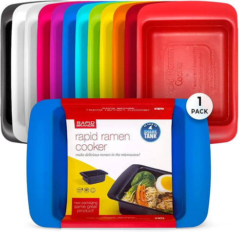 Rapid Ramen Cooker | Microwavable Cookware for Instant Ramen | BPA Free and Dishwasher Safe | Perfect for Dorm, Small Kitchen or Office | Blue...